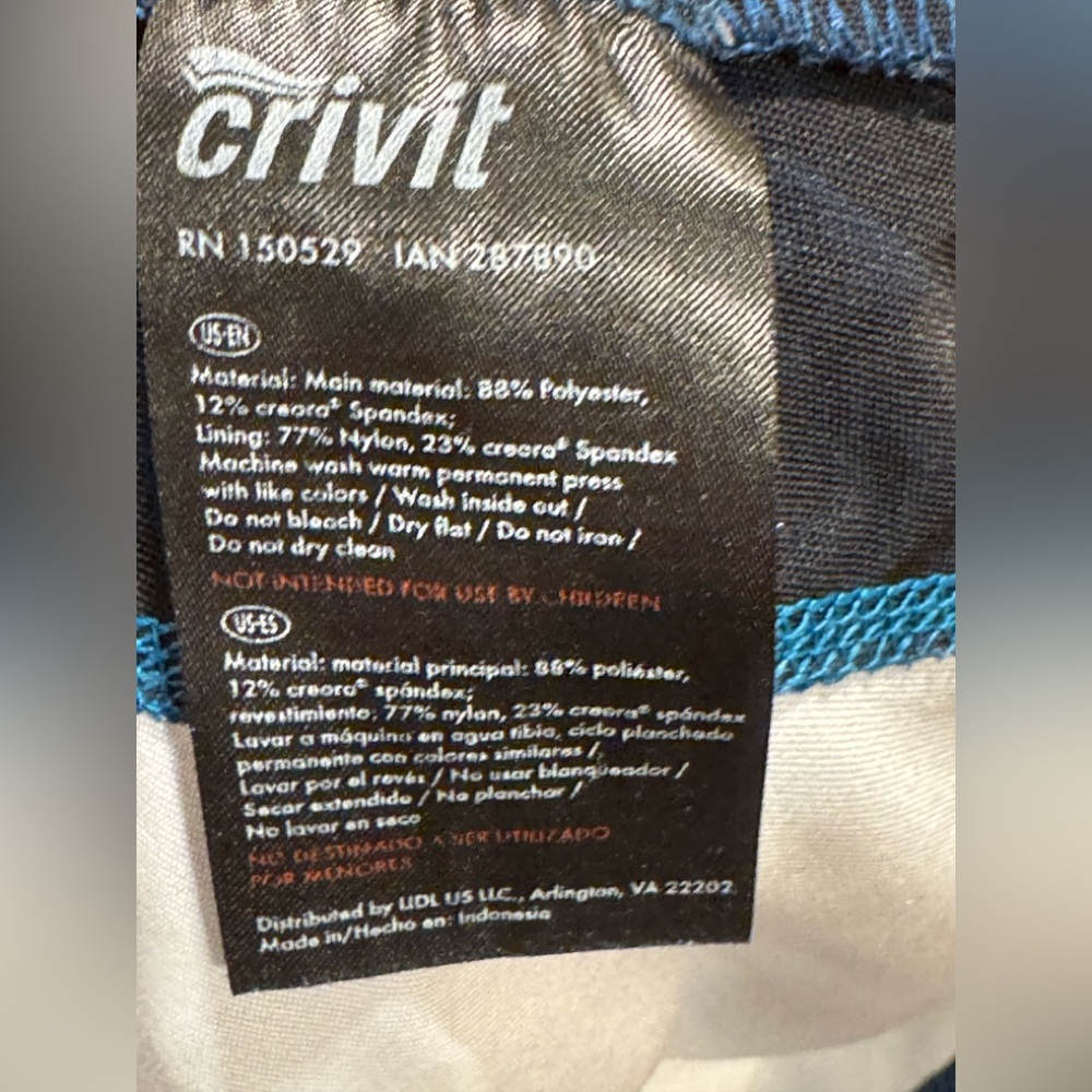 WOMEN'S CRIVIT Turquoise Razorback Tank Size Small - Picture 3 of 8